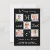 Carte de prière funéraire Modern Memorial 5 (Devant)