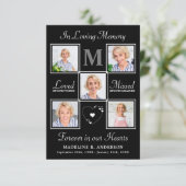 Carte de prière funéraire Modern Memorial 5 (Debout devant)
