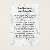 Carte de prière funéraire moderne 3 photos (Dos)