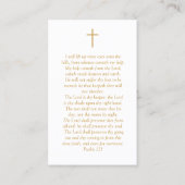 Carte de prière funéraire Monogramme en mémoire d' (Dos)