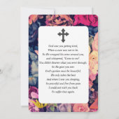 Carte de prière funéraire Moody Watercolor Sympath (Dos)