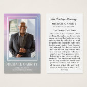 Carte de prière funéraire Ocean Sky (Devant & derrière)