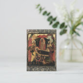 Carte de prière funéraire orthodoxe simple et élég (Debout devant)