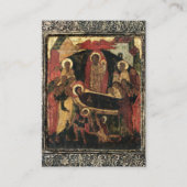 Carte de prière funéraire orthodoxe simple et élég (Devant)