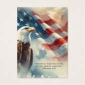 Carte de prière funéraire patriotique drapeau amér (Devant)