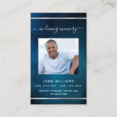 Carte de prière funéraire personnalisée avec photo (Devant)