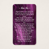 Carte de prière funéraire photo commémorative marb (Dos)