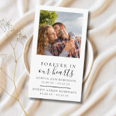 Carte de prière funéraire photo double mémorial