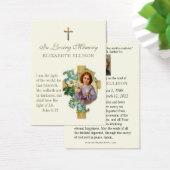 Carte de prière funéraire pour Enfant Jésus Écritu (Bureau)