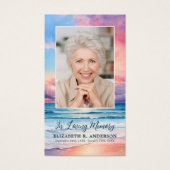 Carte de prière funéraire pour la commémoration de (Devant)