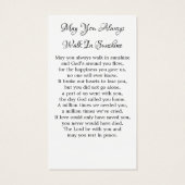 Carte de prière funéraire Rose du cardinal commémo (Dos)