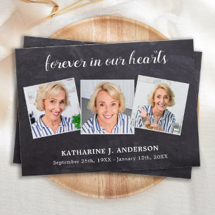 Carte de prière funéraire Rustique 3 Photo