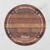 Carte de prière funéraire Rustique Country Memoria (Devant)