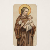 Carte de prière funéraire Saint Antoine (Devant)