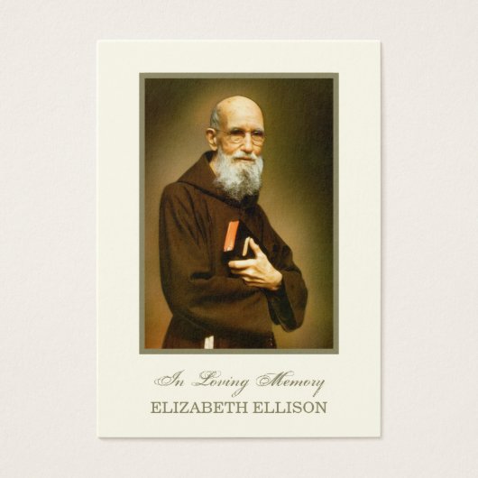 Carte de prière funéraire solanus Casey (Devant)