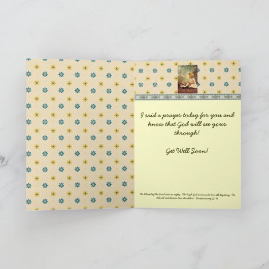 Carte de prière Get Well (Intérieur)
