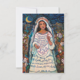 Carte de prière Hail Mary