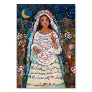 Carte de prière Hail Mary