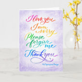 Carte de prière Ho' Oponopono hawaïenne (Fleur jaune)