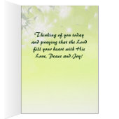 Carte de prière irlandaise pour les bénédictions (Intérieur (Droit))