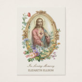 Carte de prière Jésus pour le Mémorial catholique (Devant)