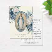 Carte de prière Mariage catholique Vierge Marie (Bureau)