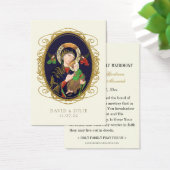 Carte de prière Mariage catholique Vierge Marie (Bureau)