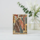 Carte de prière Mariage orthodoxe Fleur sauvage du (Debout devant)