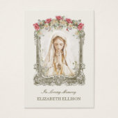 Carte de prière Mémorial catholique Marie (Devant)