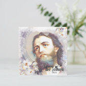 Carte de prière mémoriale catholique de l'année de (Debout devant)