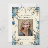 Carte de prière mémorielle pour funérailles cathol (Devant)
