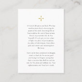 Carte de prière minimaliste orthodoxe (Dos)