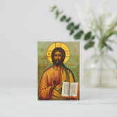 Carte de prière minimaliste orthodoxe (Debout devant)