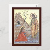 Carte de prière Noli Me Tangere (Devant / Derrière)