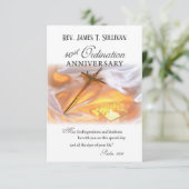 Carte de prière Nom 40e Croix anniversaire de l'or (Debout devant)