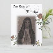 Carte de prière Notre-Dame de Kibeho (Debout devant)