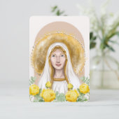 Carte de prière Notre-Dame de Lourdes (Debout devant)