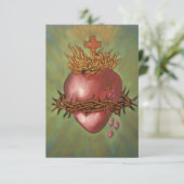 Carte de prière Novena au Sacré Coeur de Jésus (Debout devant)