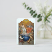 Carte de prière Omnipotentia Patris Holy Trinity (Debout devant)