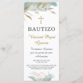 Carte de prière Oraciones Cortas Bautizo Tarjeta (Devant)