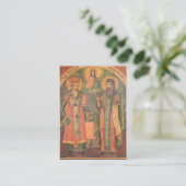 Carte de prière orthodoxe Cyril et Méthode (Debout devant)