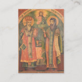 Carte de prière orthodoxe Cyril et Méthode (Devant)