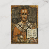 Carte de prière orthodoxe de l'évêque Saint-Tikhon (Devant)