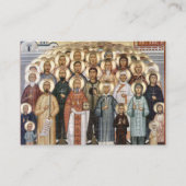 Carte de prière orthodoxe des martyrs de Chine (Devant)