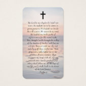 Carte de prière Oval Photo Ocean Memorial (Dos)