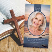 Carte de prière Oval Photo Ocean Memorial