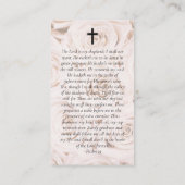 Carte de prière Oval Photo Rose Roses Memorial (Dos)