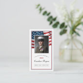 Carte de prière Patriotic Memorial Card (Debout devant)