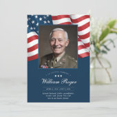 Carte de prière Patriotic Memorial Card (Debout devant)