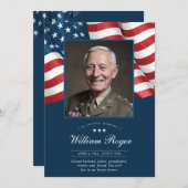 Carte de prière Patriotic Memorial Card (Devant / Derrière)